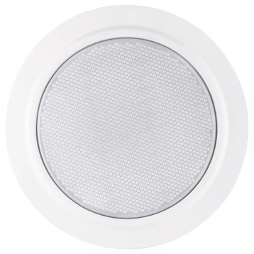 5" White Damp Rated Shower Recessed Lighting Kit