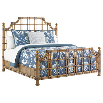 St. Kitts Rattan Bed 6/6 King