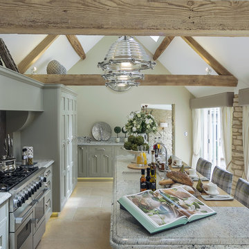 Luxury Cirencester home with Castile limestone flooring by Rixon Architects