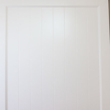Shabby chic polymer kitchen cabinet