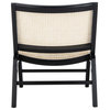 Safavieh Couture Auckland Rattan Accent Chair, Black/Natural
