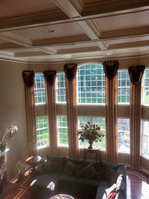 Stationary Drapery Panels Houzz