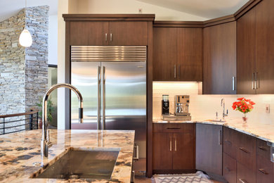 Trendy kitchen photo in Salt Lake City