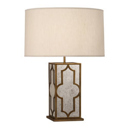 Robert Abbey Addison Table Lamp Tall Brass White - Table Lamps