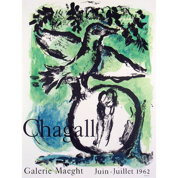 Marc Chagall, Oiseau Vert, 1962, Artwork