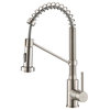 Bolden Commercial Style 2-Function Pull-Down 1-Handle 1-Hole Kitchen Faucet SS