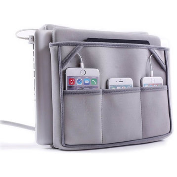 Bedside Charging Caddy and Organizer, Unit Only/No Power Included