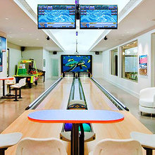 Basement bowling alley