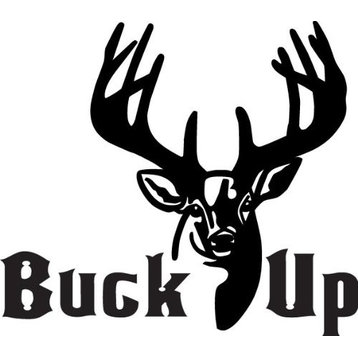 Buck Up Deer Decal, 21x21"
