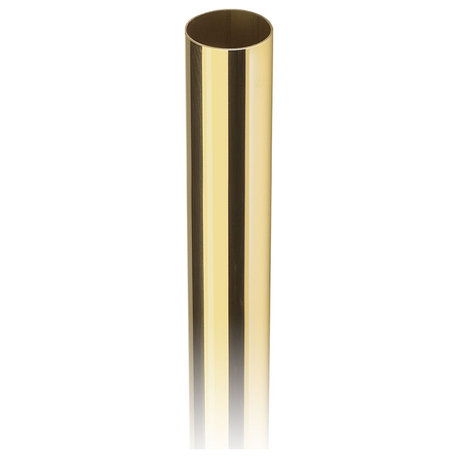 2" OD x 0.05" Tubing, Polished Brass