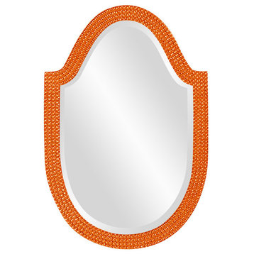 Lancelot Arched Mirror, Glossy Orange