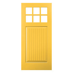 Pella® Architect Series® plank Craftsman light smooth door - Front Doors