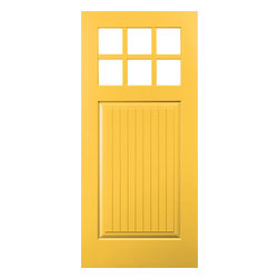 Pella&reg; Architect Series&reg; plank Craftsman light smooth door - Front Doors