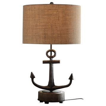 Warf Anchor Table Lamp, Black