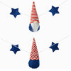 6' Fabric Patriotic Gnome Garland