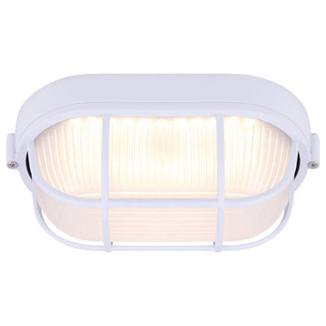 Canarm LOL386 LED 4" Tall LED Outdoor Wall Sconce - 750 Lumens - White