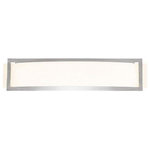 Access Lighting - Access Lighting 62105-BS/OPL Argon - 22.5" Wall Sconce - Amazing amalgams of individual details, Elements fixtures range from classic shapes and configurations to ideas that exploit space and light in new ways.  Wavy, round, curved or crimped,fluid lines seen throughtout the collection define the invisible.Argon Wall Fixture Brushed Steel Opal Glass *UL Approved: YES *Energy Star Qualified: n/a  *ADA Certified: YES *Number of Lights: Lamp: 2-*Wattage:100w Halogen bulb(s) *Bulb Included:Yes *Bulb Type:Halogen *Finish Type:Brushed Steel