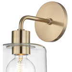 Mitzi by Hudson Valley Lighting - Neko Wall Sconce, Finish: Aged Brass - We get it. Everyone deserves to enjoy the benefits of good design in their home - and now everyone can. Meet Mitzi. Inspired by the founder of Hudson Valley Lighting's grandmother, a painter and master antique-finder, Mitzi mixes classic with contemporary, sacrificing no quality along the way. Designed with thoughtful simplicity, each fixture embodies form and function in perfect harmony. Less clutter and more creativity, Mitzi is attainable high design.