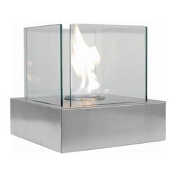 Cube Bio Ethanol Tabletop Fireplace - Tabletop Fireplaces
