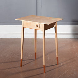24e Signature Line - Maple Side Table w/Blood Wood Pull - Side Tables And End Tables