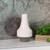 Trullo Stoneware Vase, White, Large