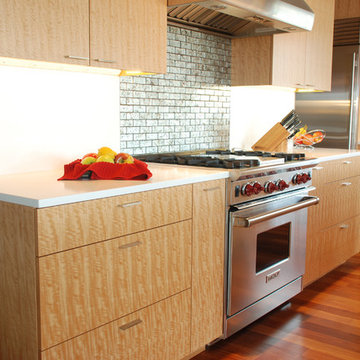 Vision Woodworks Seattle Modern Kitchen, Mud Room and Bathroom