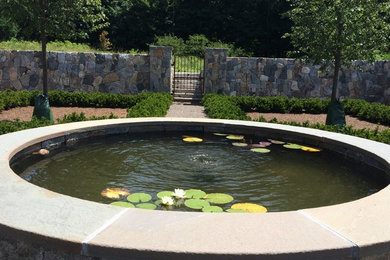 This is an example of a traditional landscaping in New York.