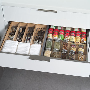 Stainless Steel Kitchen Utensil Drawers from Dura Supreme