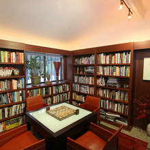 game tables and bookcases