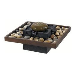 Bliss Bronze Indoor Water Table Top Fountain - Indoor Fountains