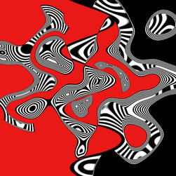 FLAMENCO RED AND BLACK - Fine Art Prints