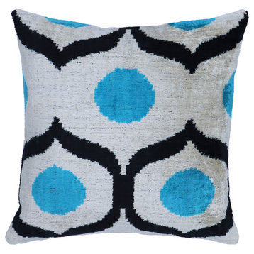 Canvello Handmade Sky Blue Pillow Down Filled 16x16 in