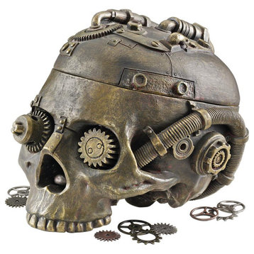Design Toscano Steampunk Skull Containment Vessel