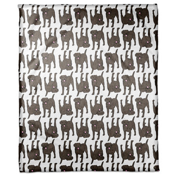 All the Chocolate Labs 30x40 Coral Fleece Blanket