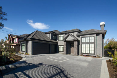 Inspiration for a contemporary exterior home remodel in Vancouver