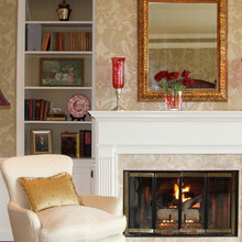 Master Bedroom Fireplace/Bookcases
