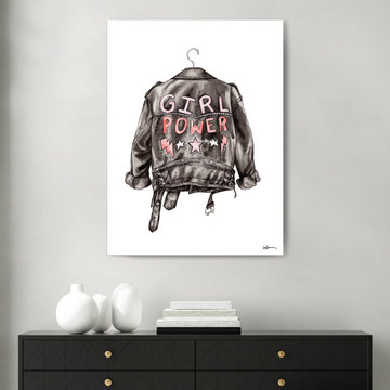 'GRL PWR' Wrapped Canvas Wall Art