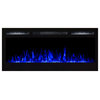 35" Cynergy Crystal Stone Modern Built-In Wall Mounted Electric Fireplace