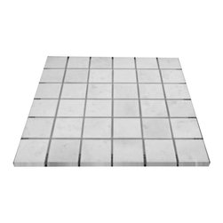 Statuary Crystal Marble Italian White Statuario 2x2 Mosaic Tile Polished - Home Accessories & Decor