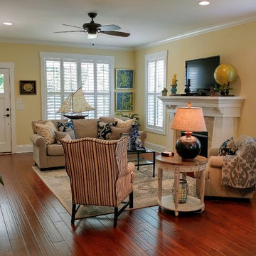 Living Room--The SEAGULL COTTAGE at THE COTTAGES AT OCEAN ISLE BEACH