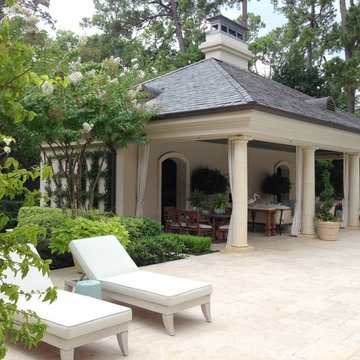 Rear Yard Cabana in Memorial