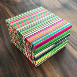 Recycled Skateboard Coasters - Products