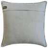 Beige Cotton Embroidery 14"x14" Throw Pillow Cover - Paternella