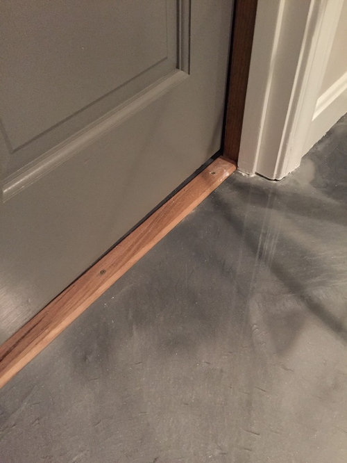 Do you paint a new threshold?