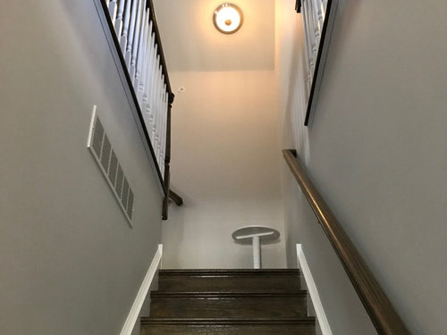 Slanted Ceiling Top Of Stairwell Light, How To Change A Light Fixture Above Stairs