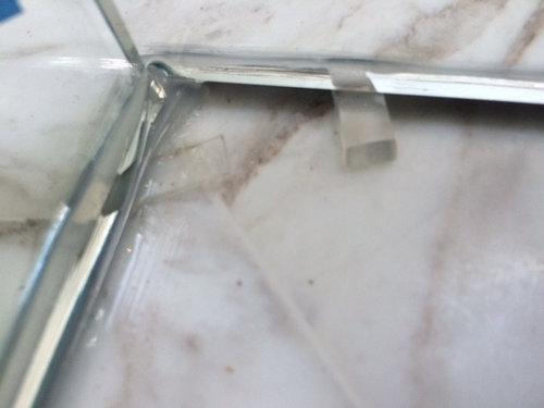 Clear Shims Under Frameless Shower Panels