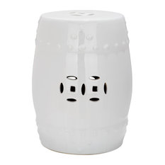 Safavieh Modern Ming Garden Stool, White