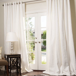 DrapeStyle - Solid Linen Custom Drapery by DrapeStyle - Curtains