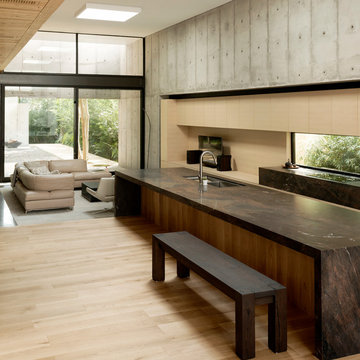 Open-plan kitchen