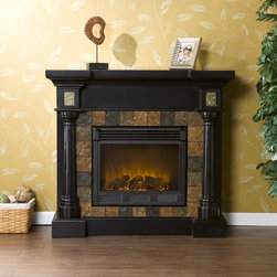 Holly and Martin&trade; Weatherford Convertible Electric Fireplace - Black - Indoor Fireplaces